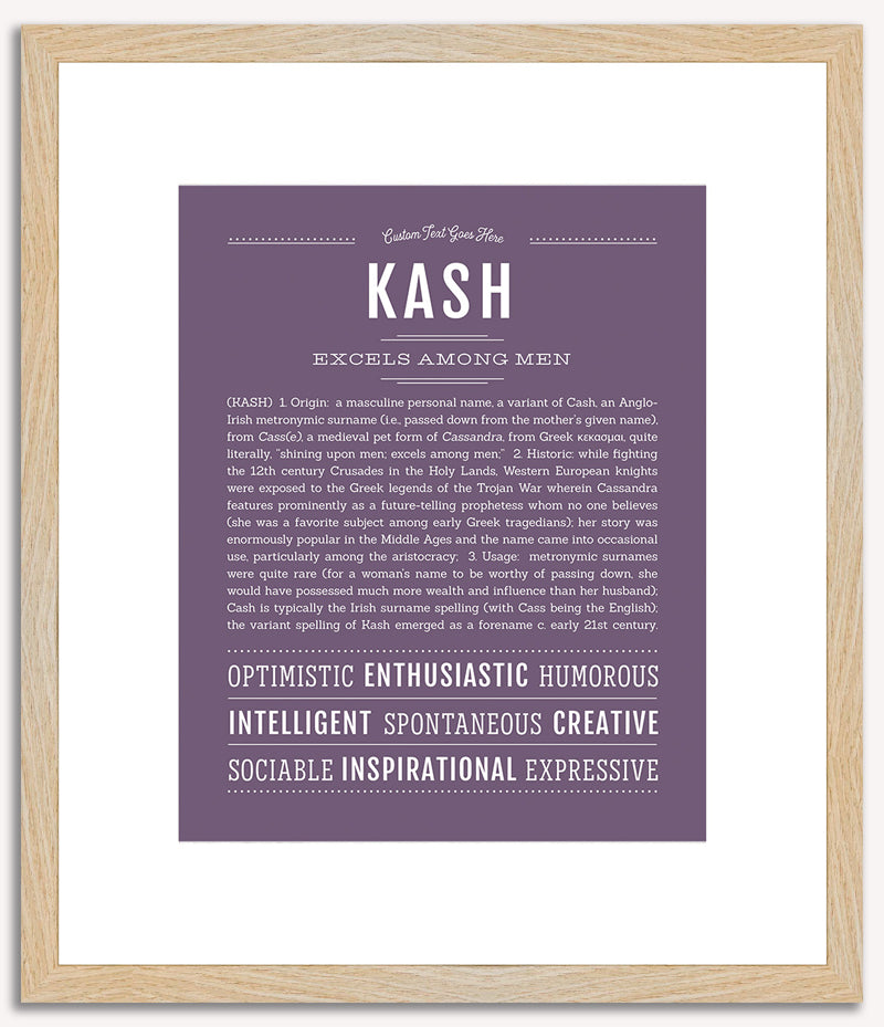 Kash | Name Art Print