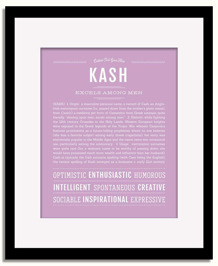 Frame Options | Lilac | Black Frame, Matted