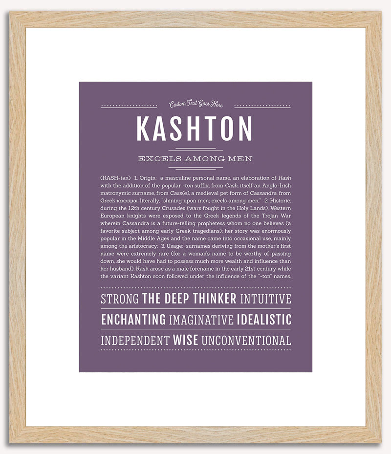 Kashton | Name Art Print