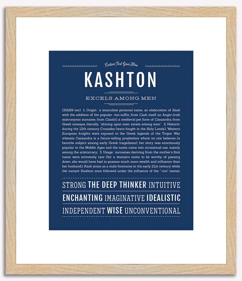 Kashton | Name Art Print