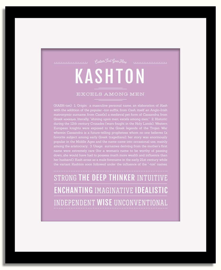 Frame Options | Lilac | Black Frame, Matted