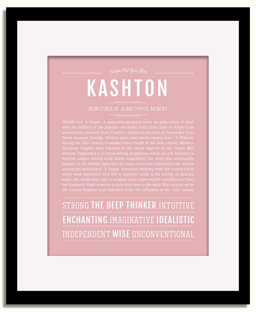 Frame Options | Dusty Rose | Black Frame, Matted