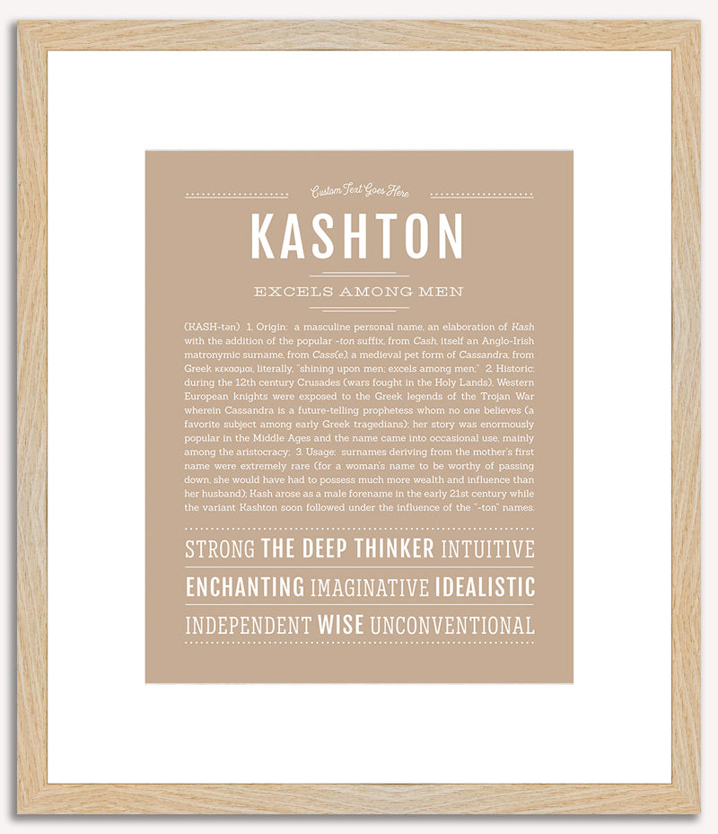 Kashton | Name Art Print