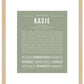 Kasie | Name Art Print