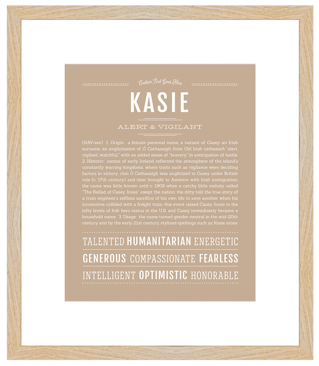 Kasie | Name Art Print