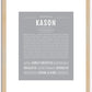 Kason | Name Art Print