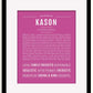 Frame Options | Dark Pink | Black Frame, Matted