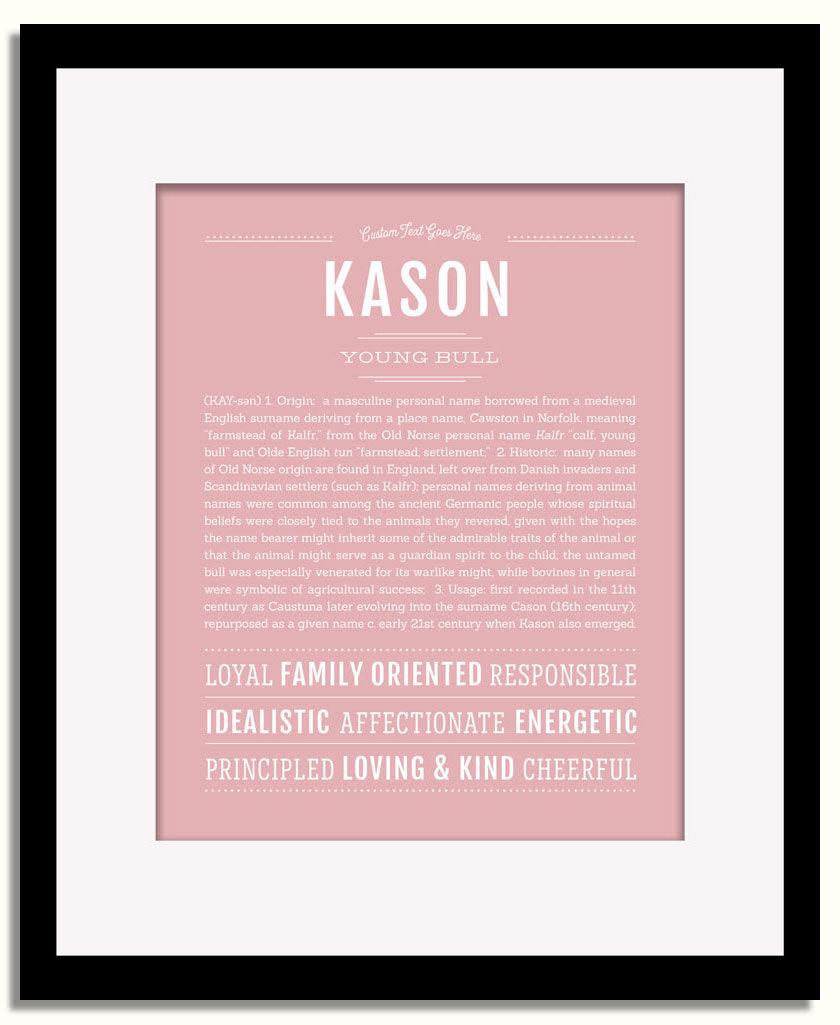 Frame Options | Dusty Rose | Black Frame, Matted