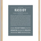 Kassidy | Name Art Print