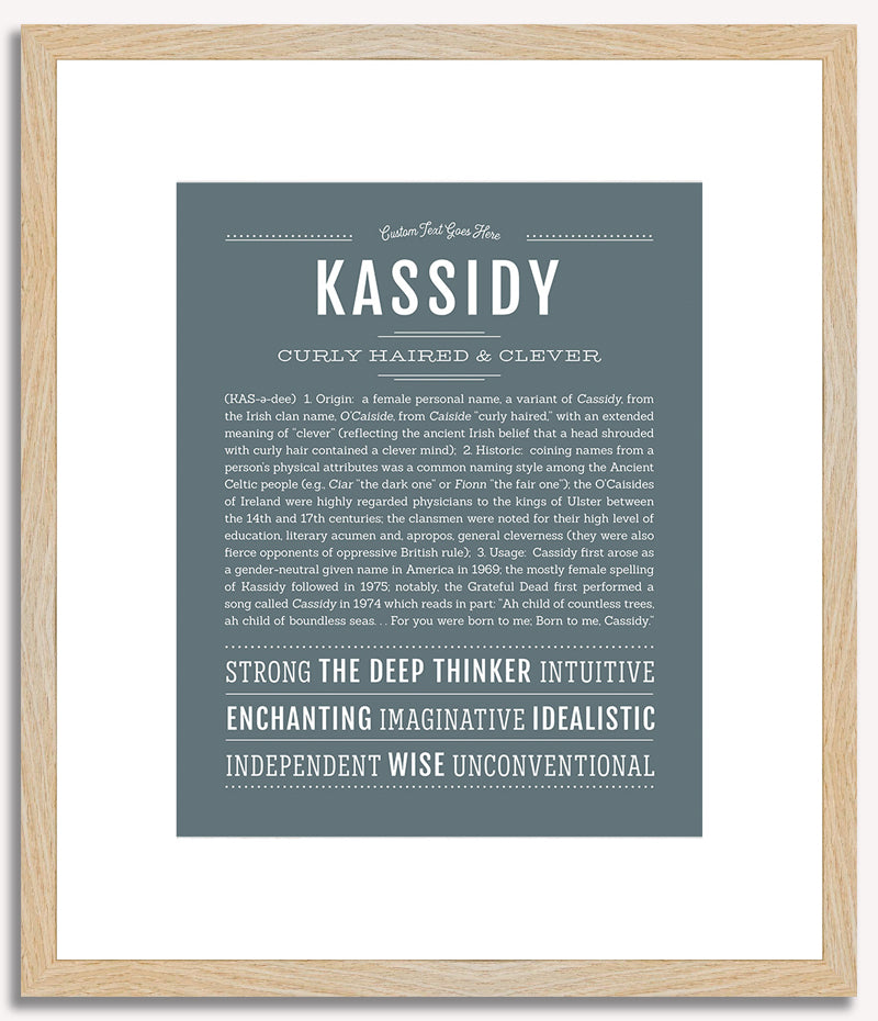 Kassidy | Name Art Print