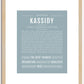 Kassidy | Name Art Print