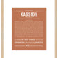 Kassidy | Name Art Print