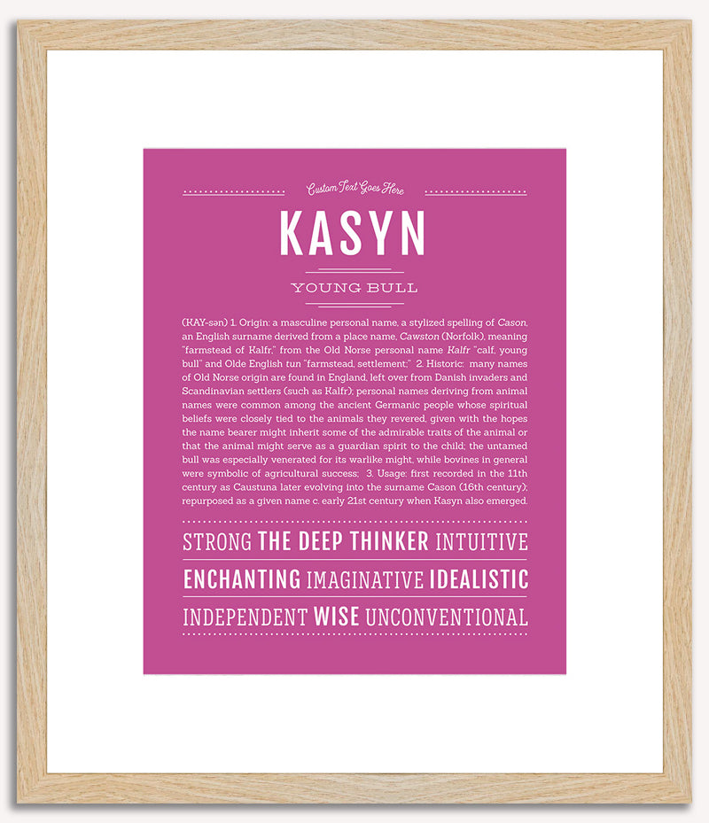 Kasyn | Name Art Print