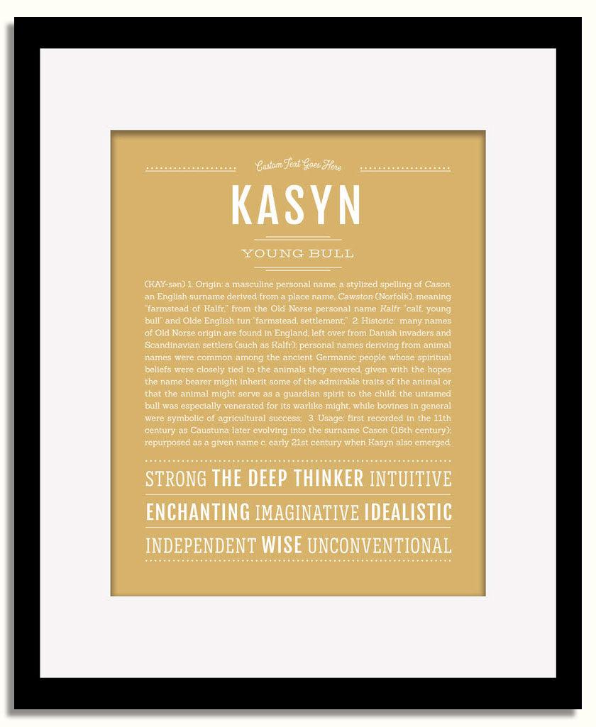 Frame Options | Matte Gold | Black Frame, Matted