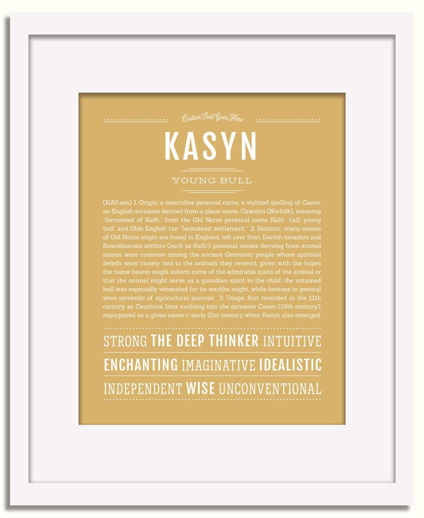 Frame Options | Matte Gold | White Frame, Matted