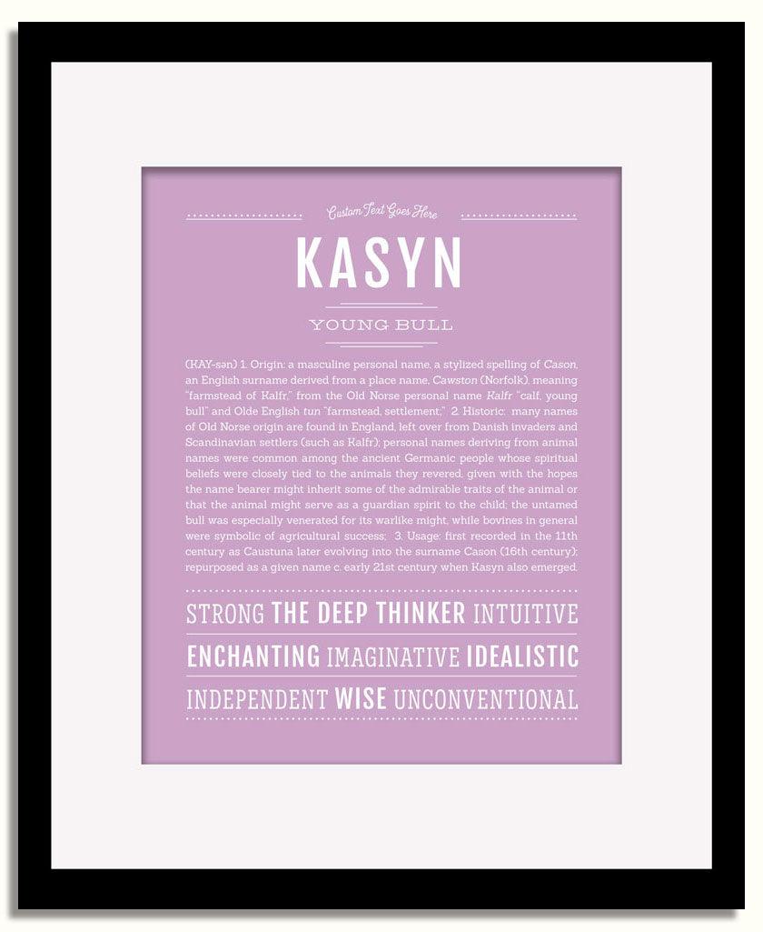 Frame Options | Lilac | Black Frame, Matted