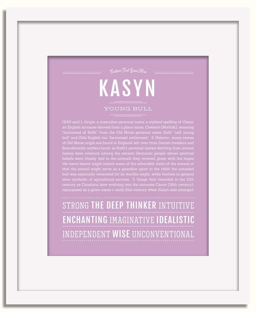 Frame Options | Lilac | White Frame, Matted