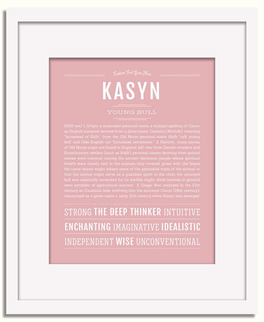 Frame Options | Dusty Rose | White Frame, Matted