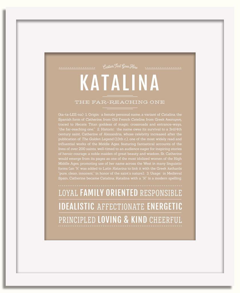 Frame Options | Tan | White Frame, Matted