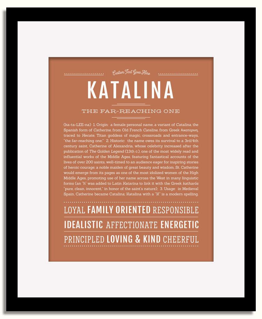 Frame Options | Terra Cotta | Black Frame, Matted