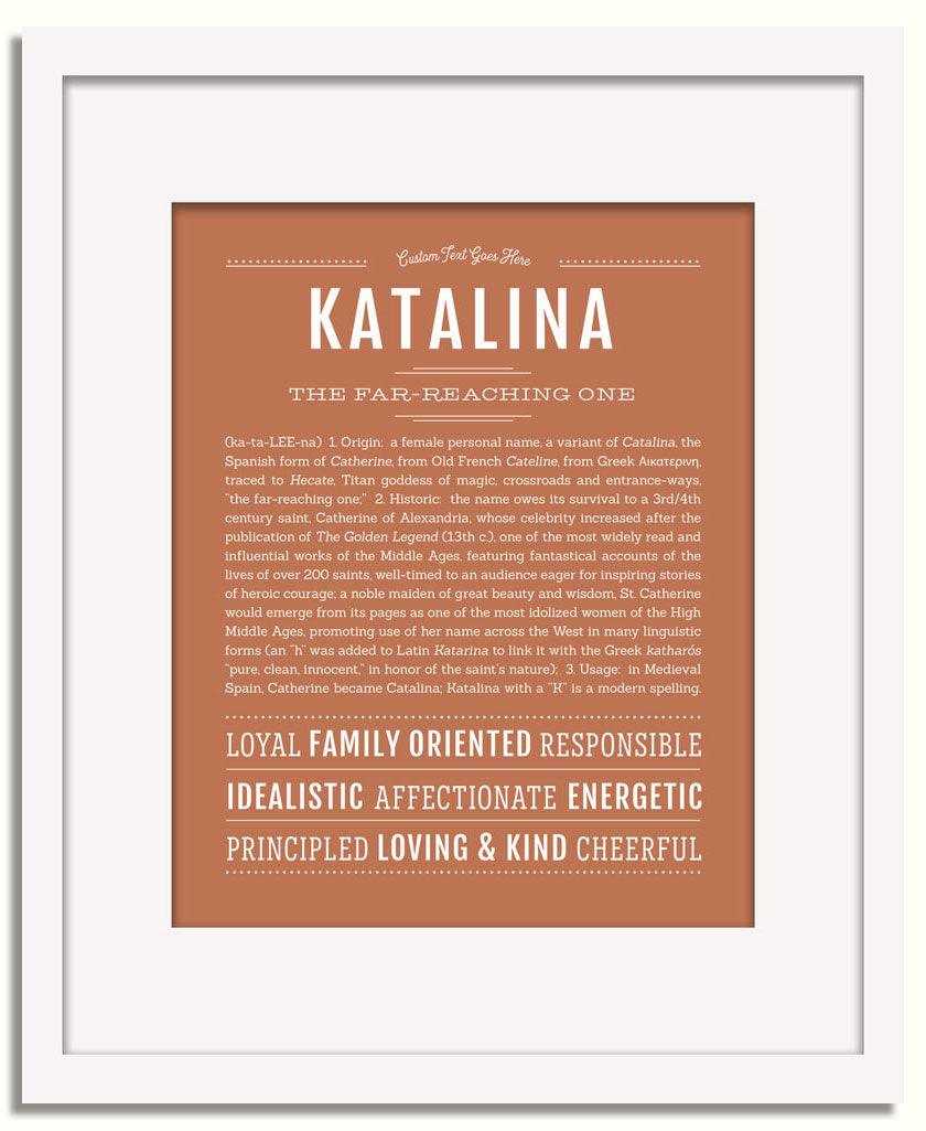 Frame Options | Terra Cotta | White Frame, Matted