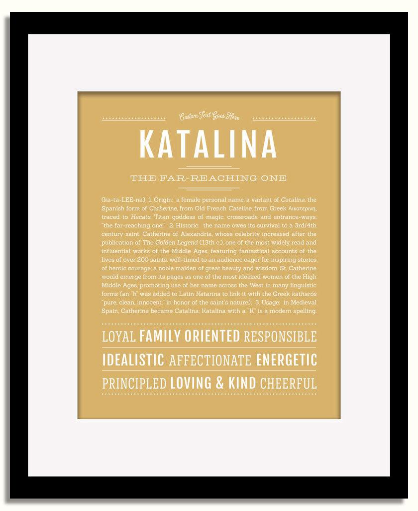 Frame Options | Matte Gold | Black Frame, Matted