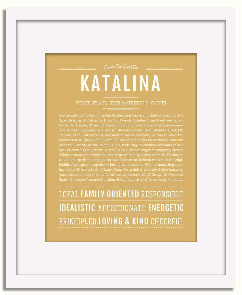 Frame Options | Matte Gold | White Frame, Matted