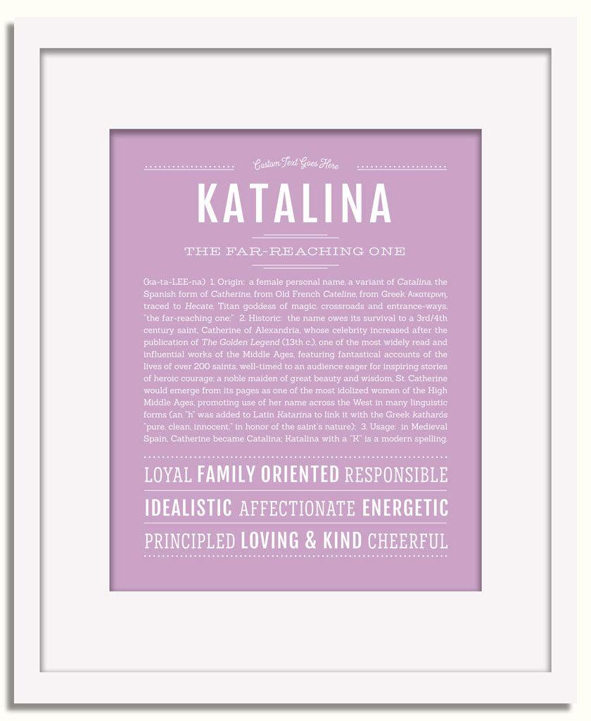 Frame Options | Lilac | White Frame, Matted