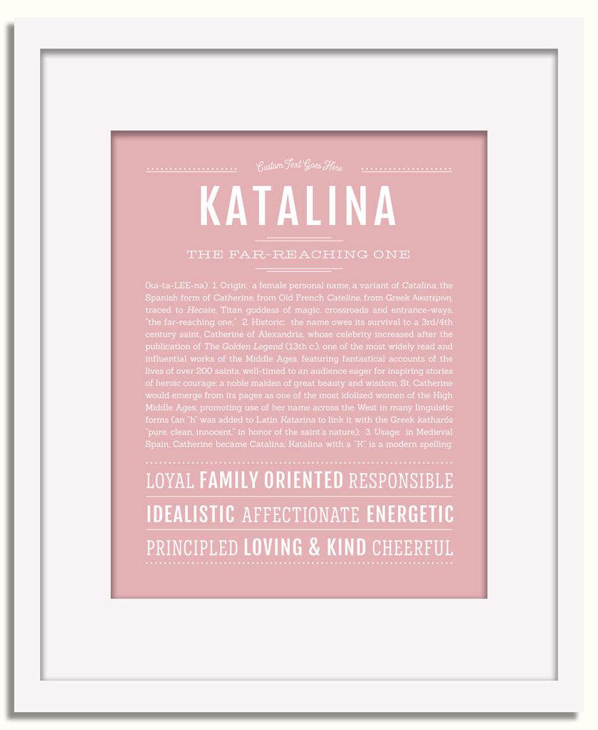 Frame Options | Dusty Rose | White Frame, Matted