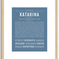 Katarina | Name Art Print