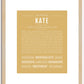 Kate | Name Art Print