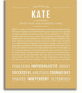 Kate | Name Art Print – Name Stories
