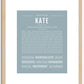 Kate | Name Art Print