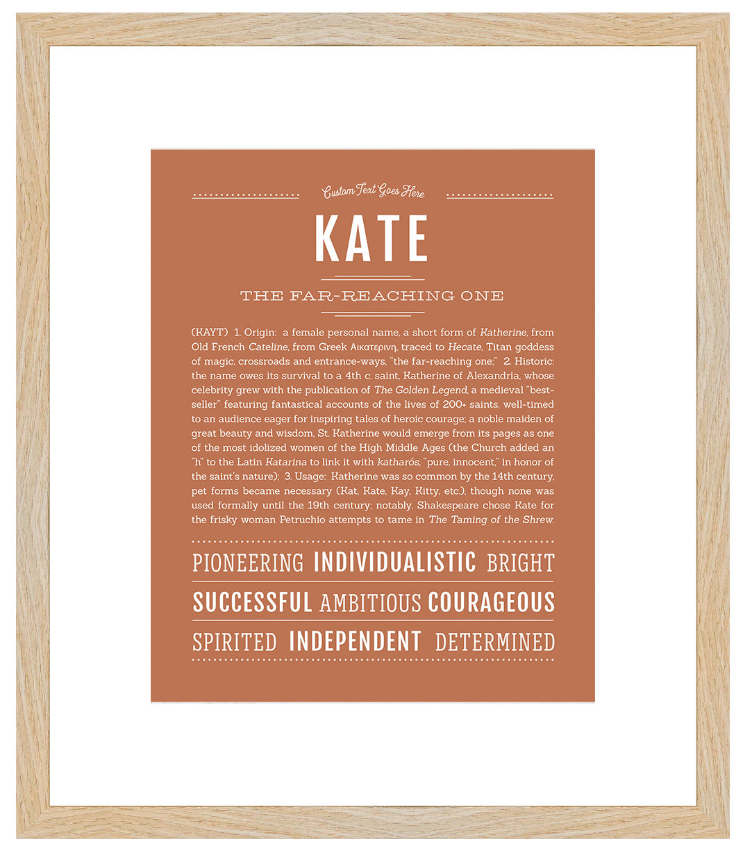 Kate | Name Art Print