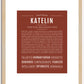 Katelin | Name Art Print