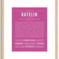 Katelin | Name Art Print