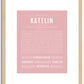 Katelin | Name Art Print