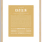 Katelin | Name Art Print