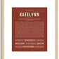 Katelynn | Name Art Print