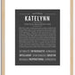 Katelynn | Name Art Print