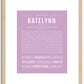 Katelynn | Name Art Print