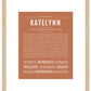 Katelynn | Name Art Print