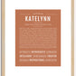 Katelynn | Name Art Print