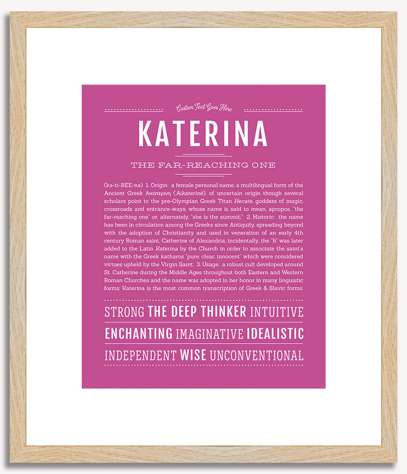 Katerina | Name Art Print