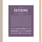 Katerina | Name Art Print