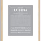 Katerina | Name Art Print