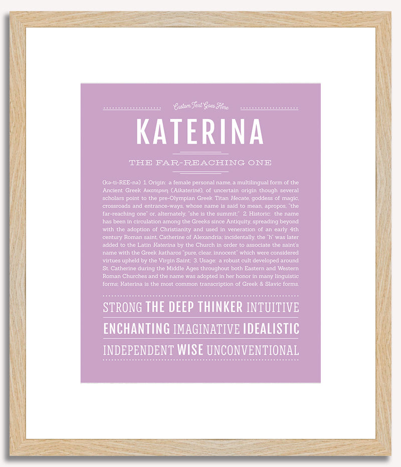 Katerina | Name Art Print