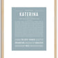 Katerina | Name Art Print