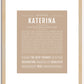 Katerina | Name Art Print