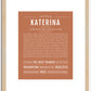 Katerina | Name Art Print